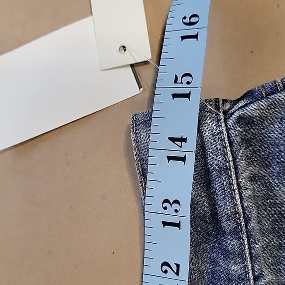 Design Lab Lord & Taylor Size M Half Denim Half Tartan Pleated Mini Skirt, NEW - Picture 4 of 9